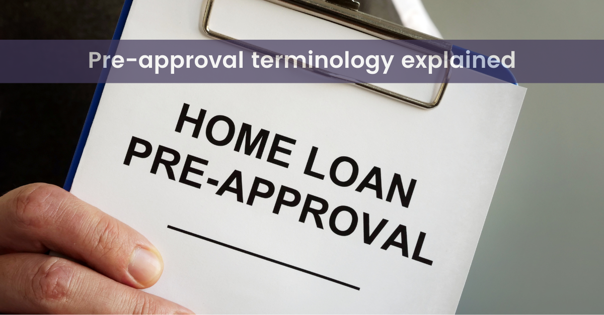 Image of home loan pre-approval sheet in a clipboard